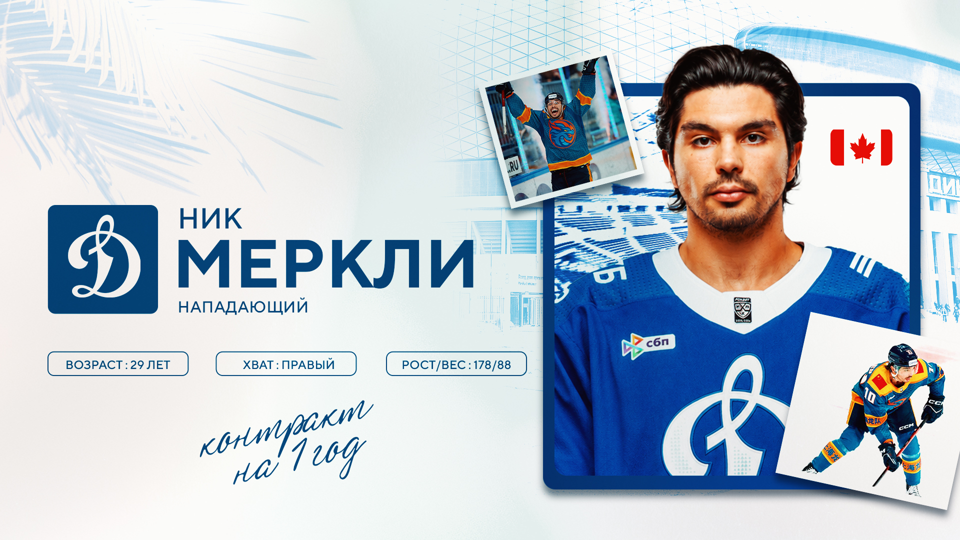 Ник Меркли подписал контракт с московским «Динамо»