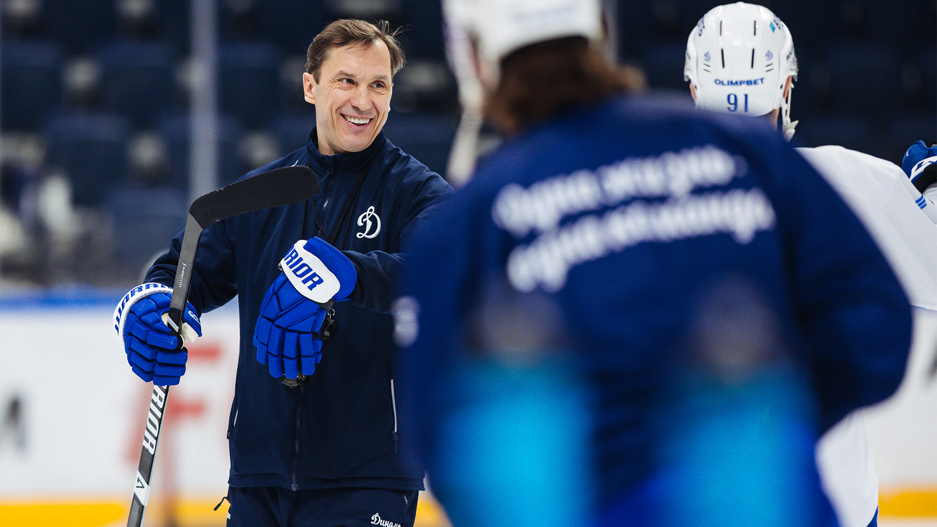 На ВТБ Арене прошла открытая тренировка для представителей СМИ